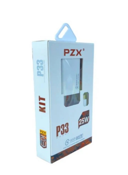 Cargador + Cable TIPO-C 25W Carga Rápida PZX P33